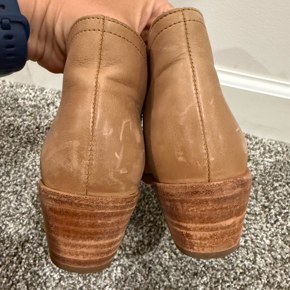Nisolo brown leather ankle booties, size women's 8 - Picture 5 of 11